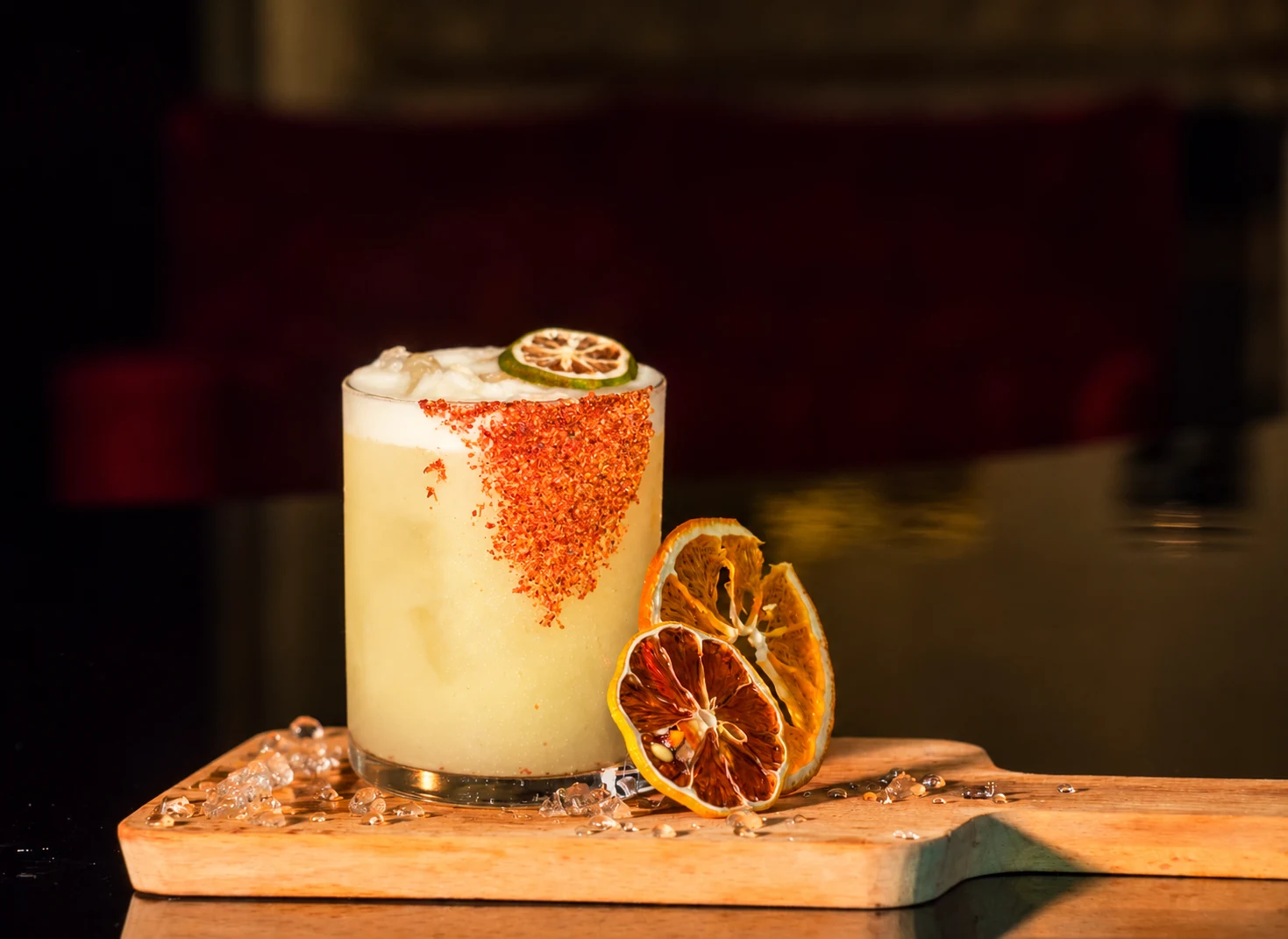 DNYS spice-rimmed cocktail